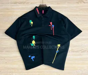 Men’S Paint-Splatter Polo Shirt