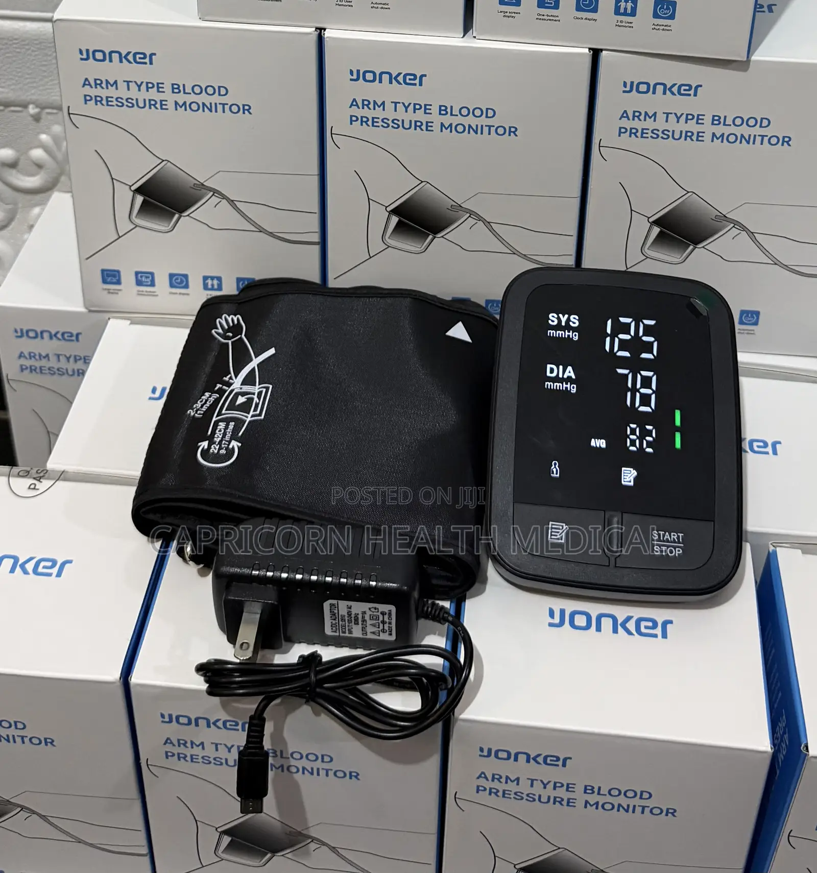 Yonker Rechargeable Blood Pressure Monitor (Bp Machine)