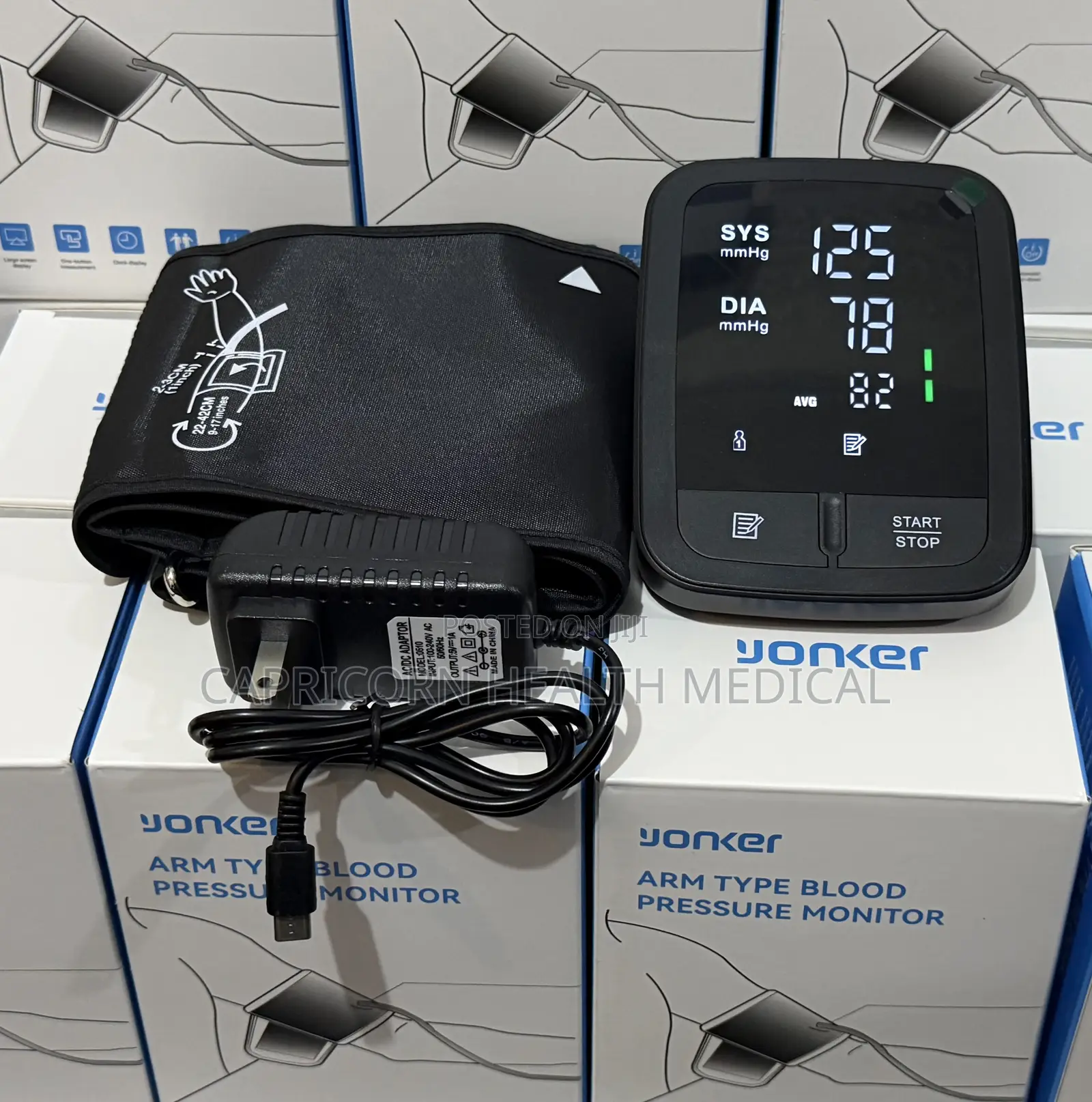 Yonker Rechargeable Blood Pressure Monitor (Bp Machine)
