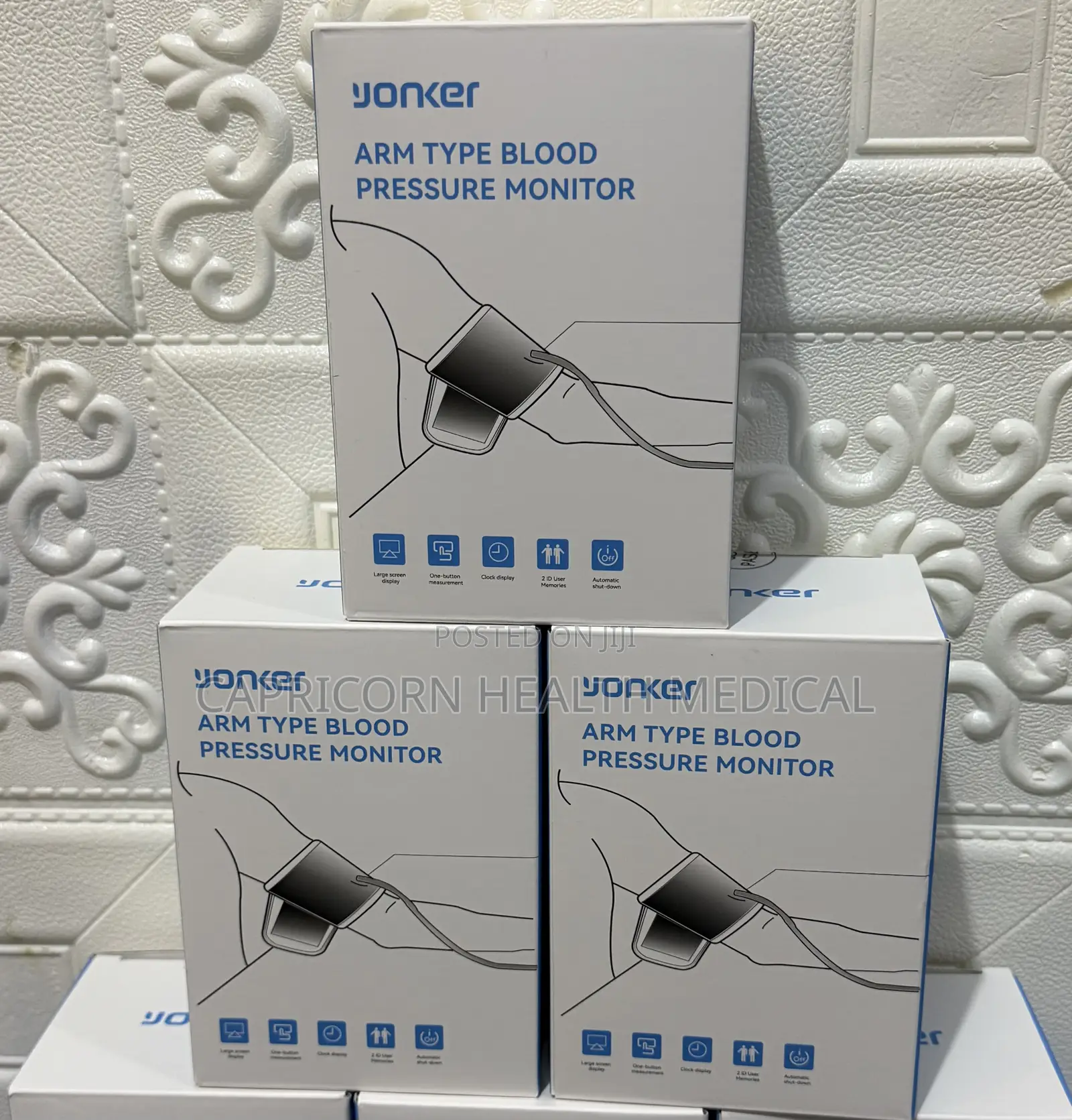 Yonker Rechargeable Blood Pressure Monitor (Bp Machine)