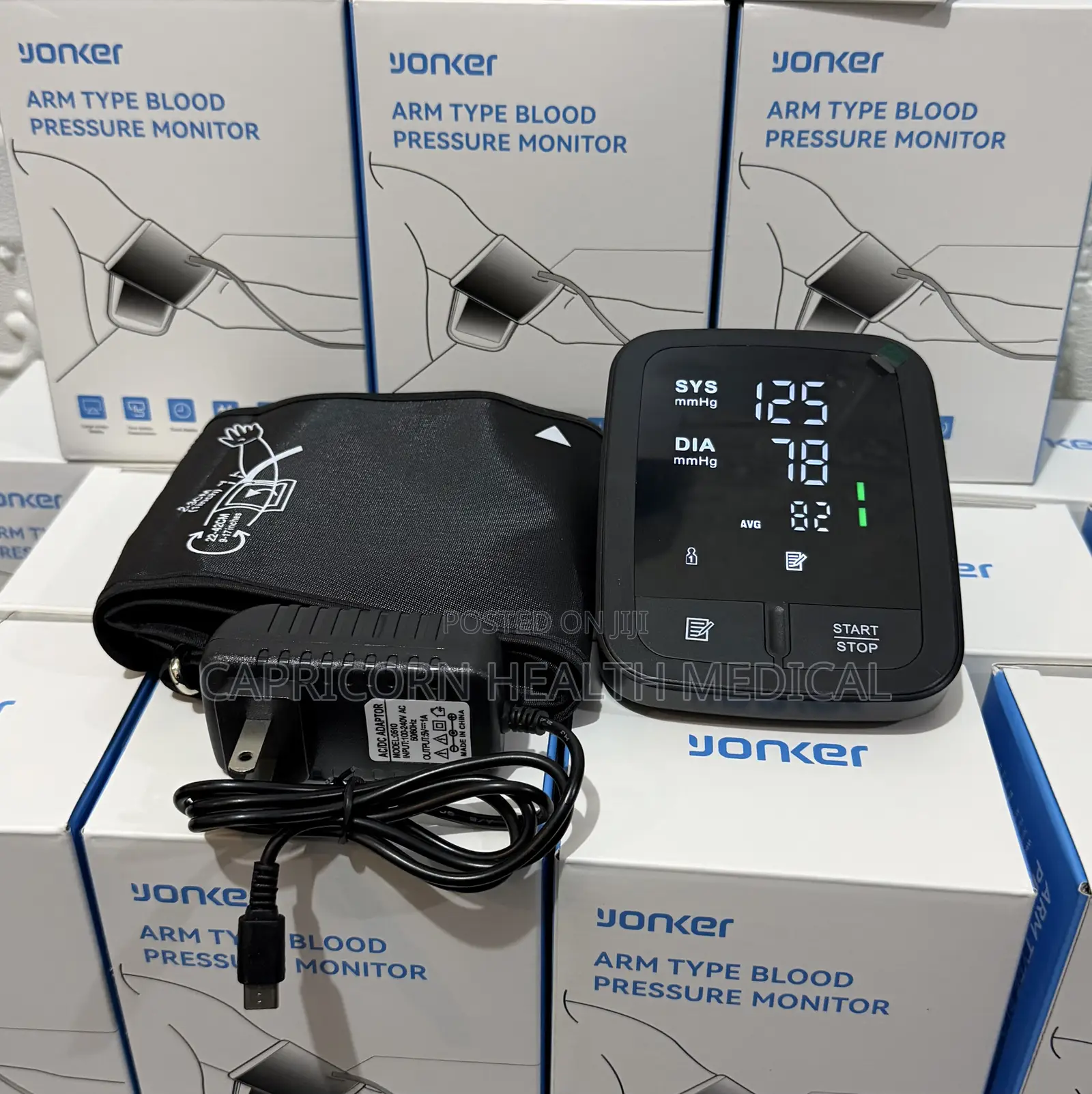Yonker Rechargeable Blood Pressure Monitor (Bp Machine)