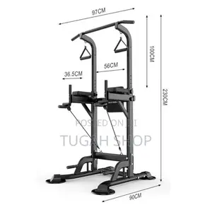 Multifunctional Adjustable Dip Bar and Pull-Up Station - Power Tower