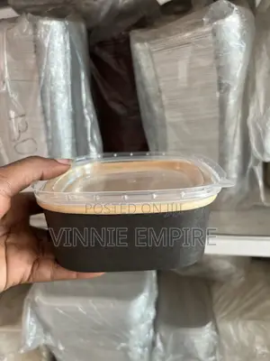 Black An Gold Paper Bowl