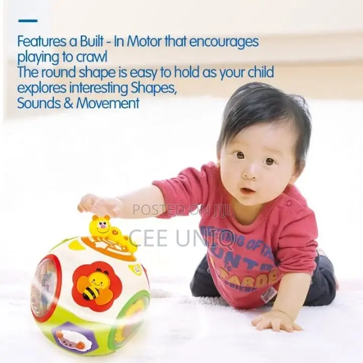 Interactive Crawling Ball for Babies With Light and Sound