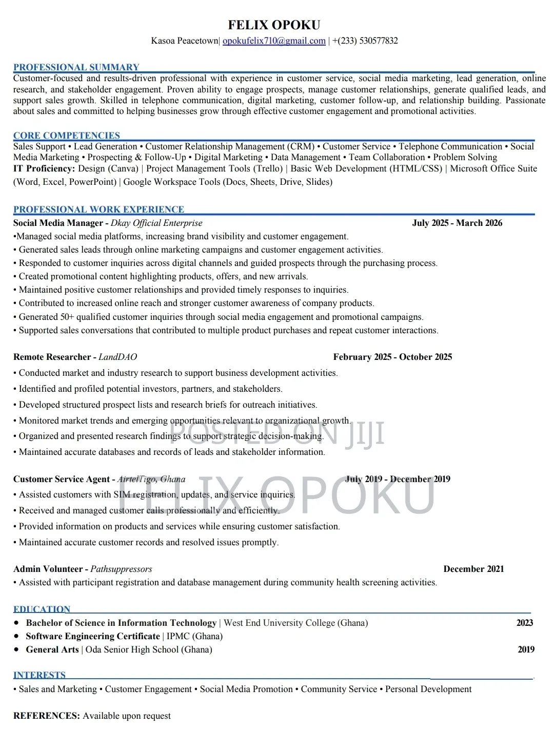 Social Media Manager/Marketer