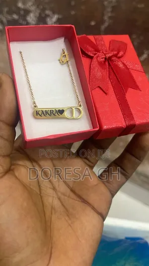 Stainless Steel Ladies Name Bracelet – Personalized Gift in Ghana