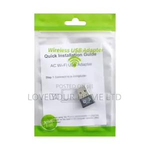WiFi 6 AX300 USB Mini Adapter — Driver Free, Plug Play