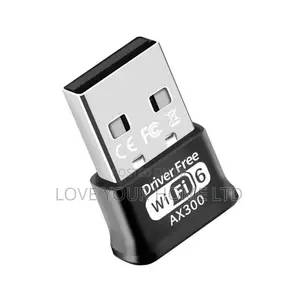 WiFi 6 AX300 USB Mini Adapter — Driver Free, Plug Play