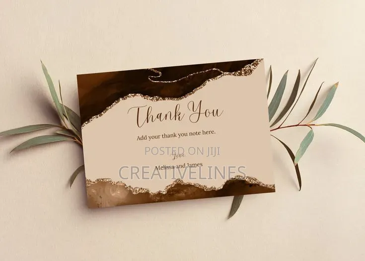 Customised Thank U Card