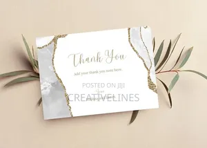 Customised Thank U Card