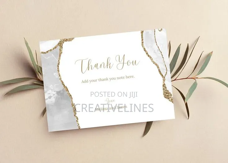 Customised Thank U Card