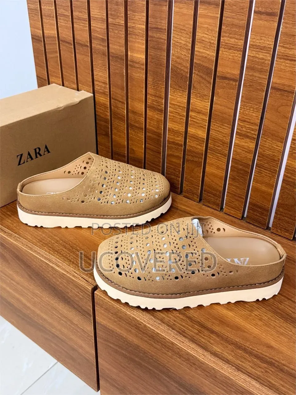 Zara Perforated Mule Flat