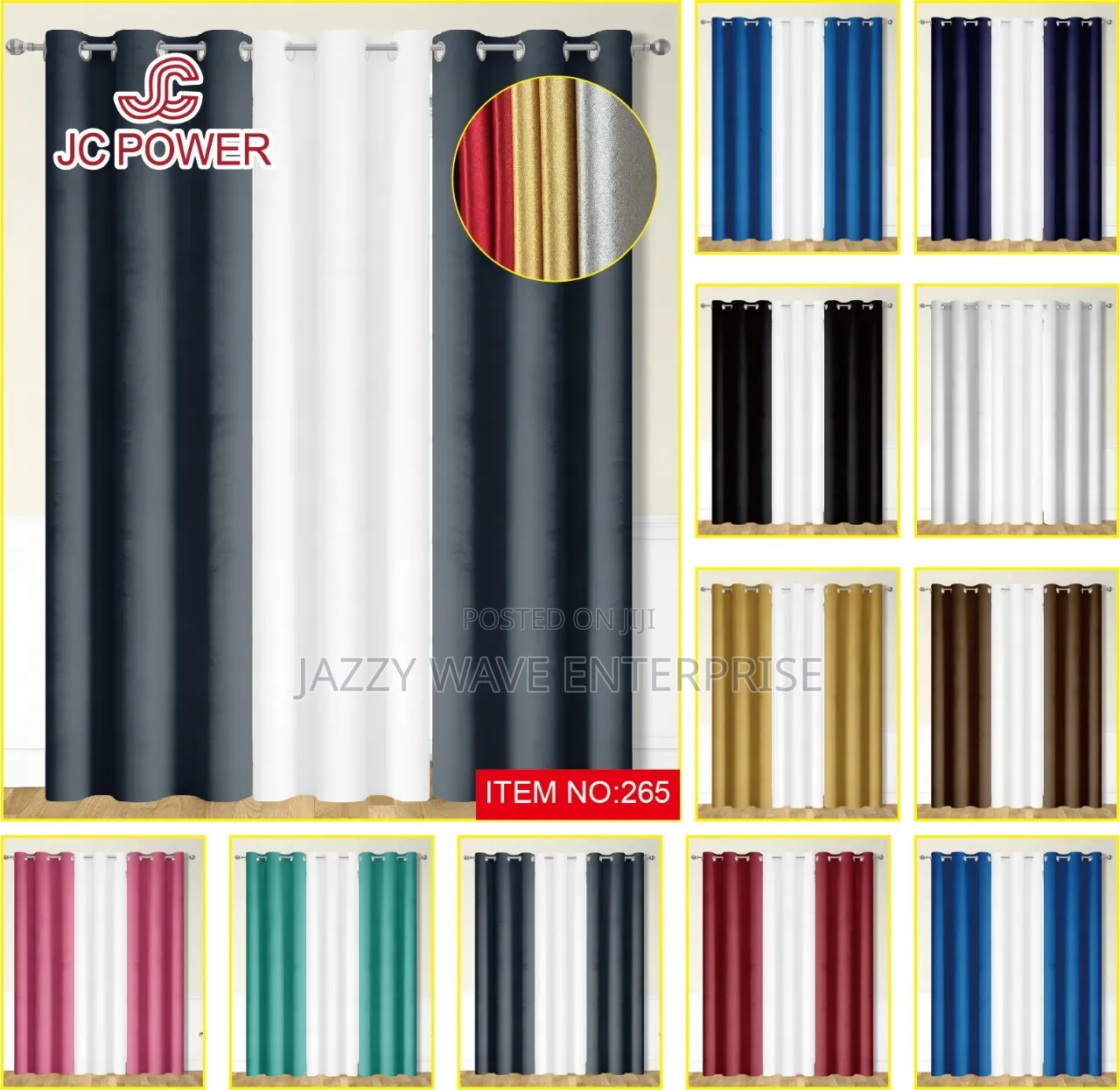 3in1 Curtains With White Curtains