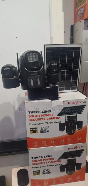 3 in 1 Security Camera With Solar Panel