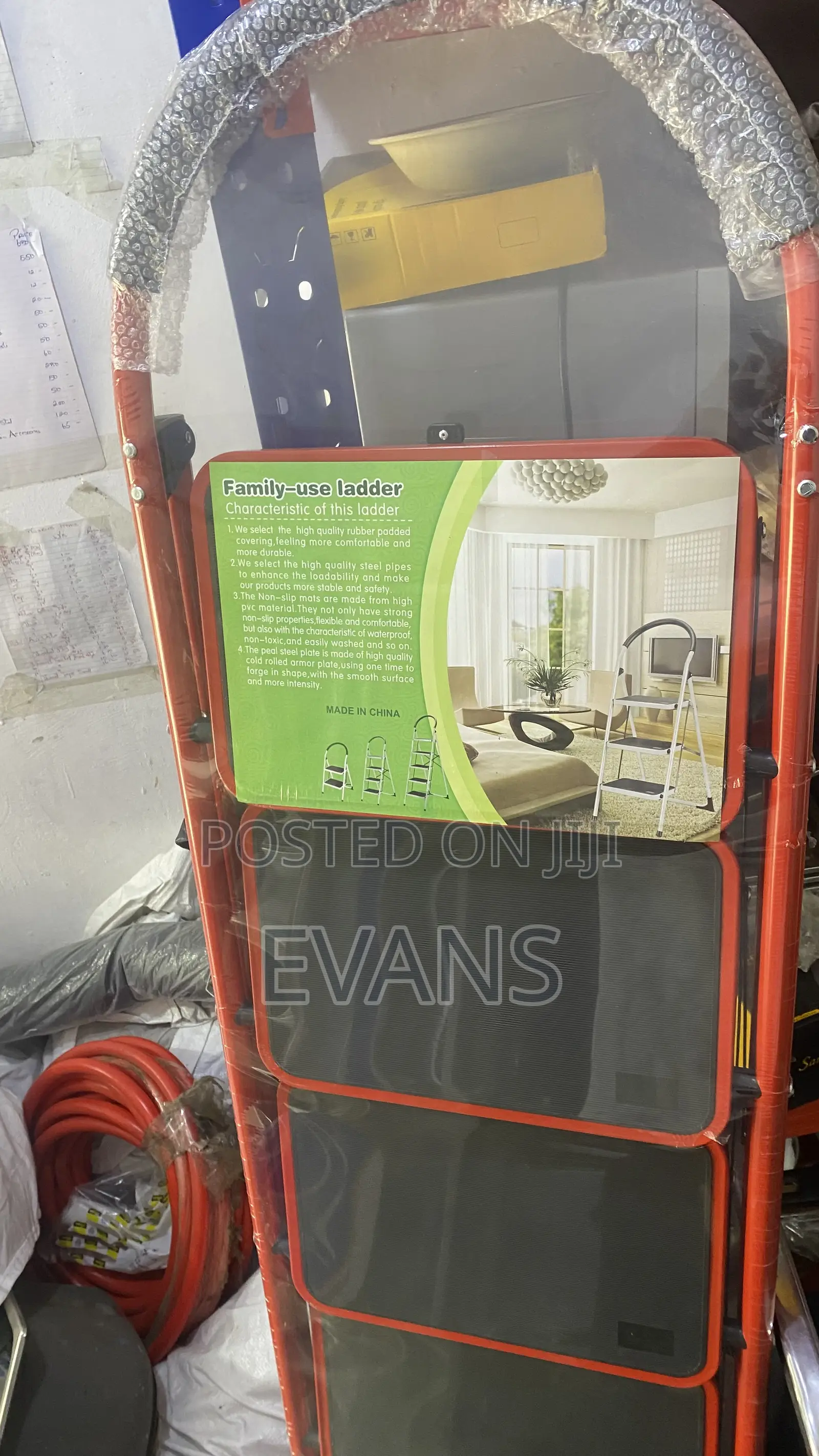 4/5/6-step Foldable Steel Ladder | Non-slip | Family Use