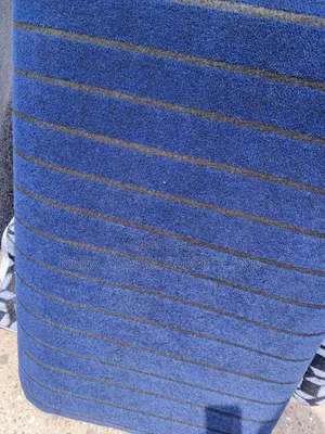 Plain Blue Black Carpet