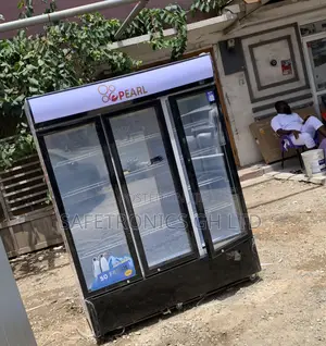 New Virtual Pearl PVC-1540-28ab 3-Door Commercial Glass Display Fridge