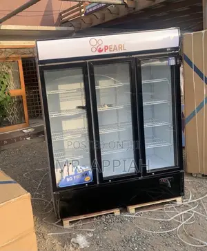 Check Out Pearl PVC-1540-28ab 3 Door Display Fridge(Glass) 