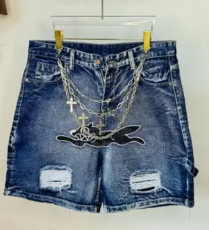 Original Chrome Heart N Nba Jeans Shorts Available in Stock