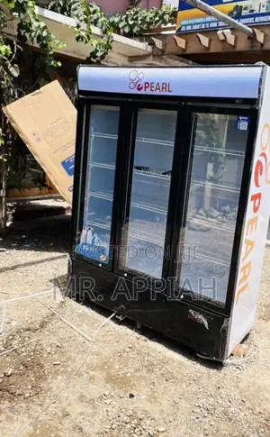 Check Out Pearl PVC-1540-28ab 3 Door Electric Beverage Cooler 