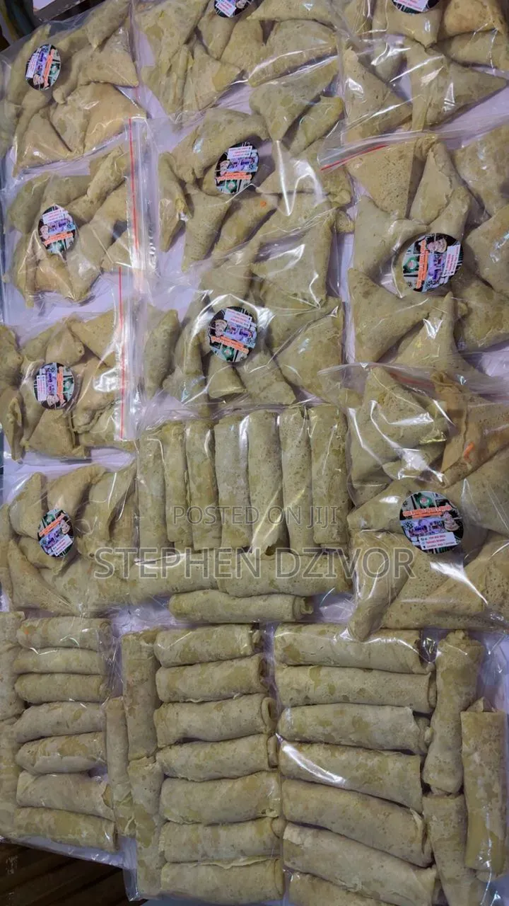 Spring Rolls and Samosa