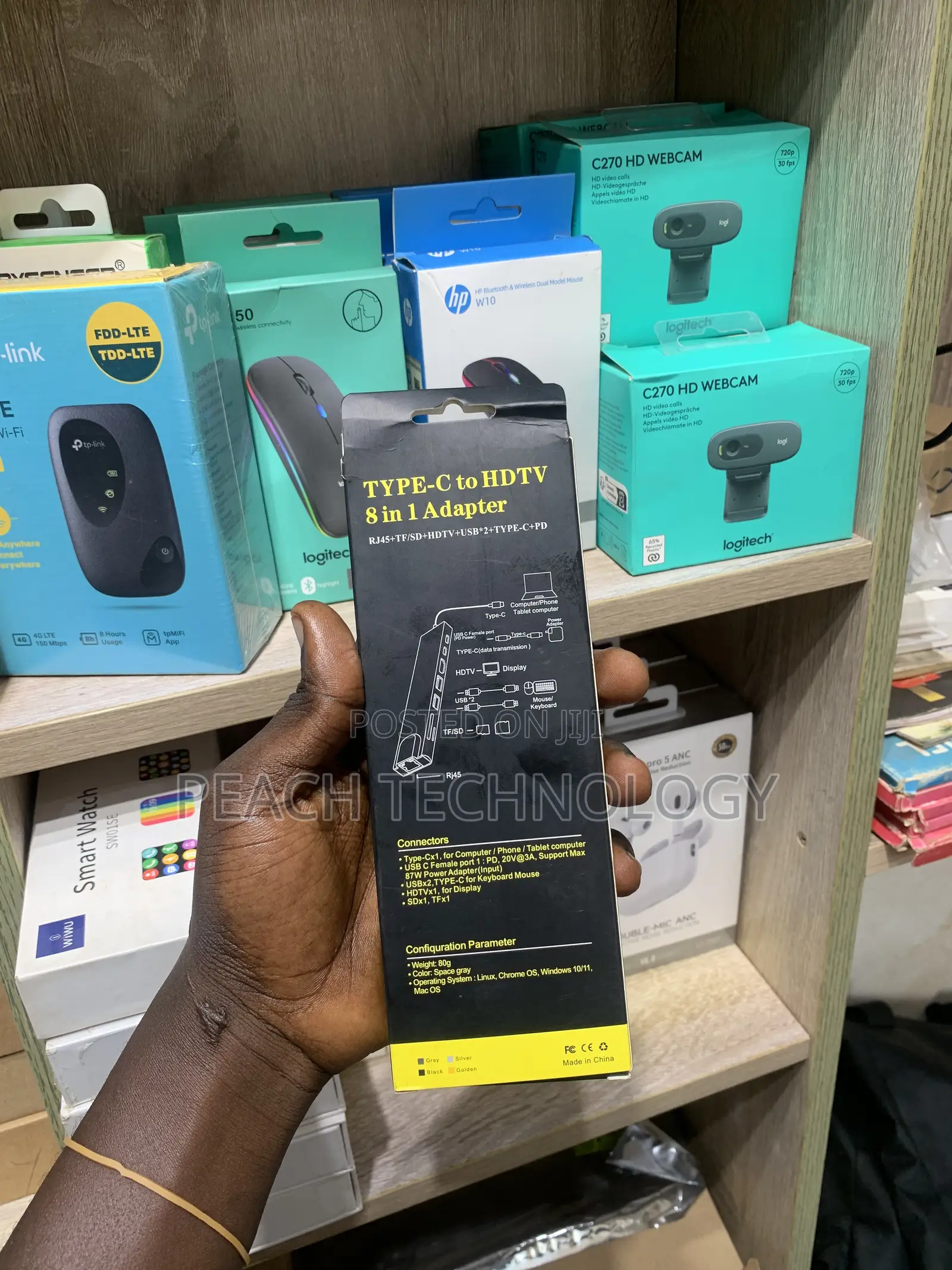 Type C to HDTV 8 in 1