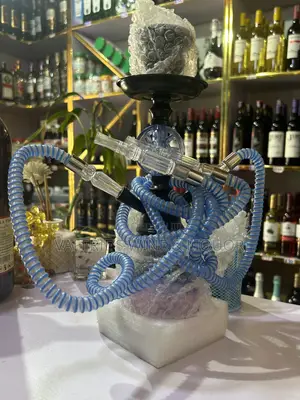 Double Shisha Set (Blue) With Flavor