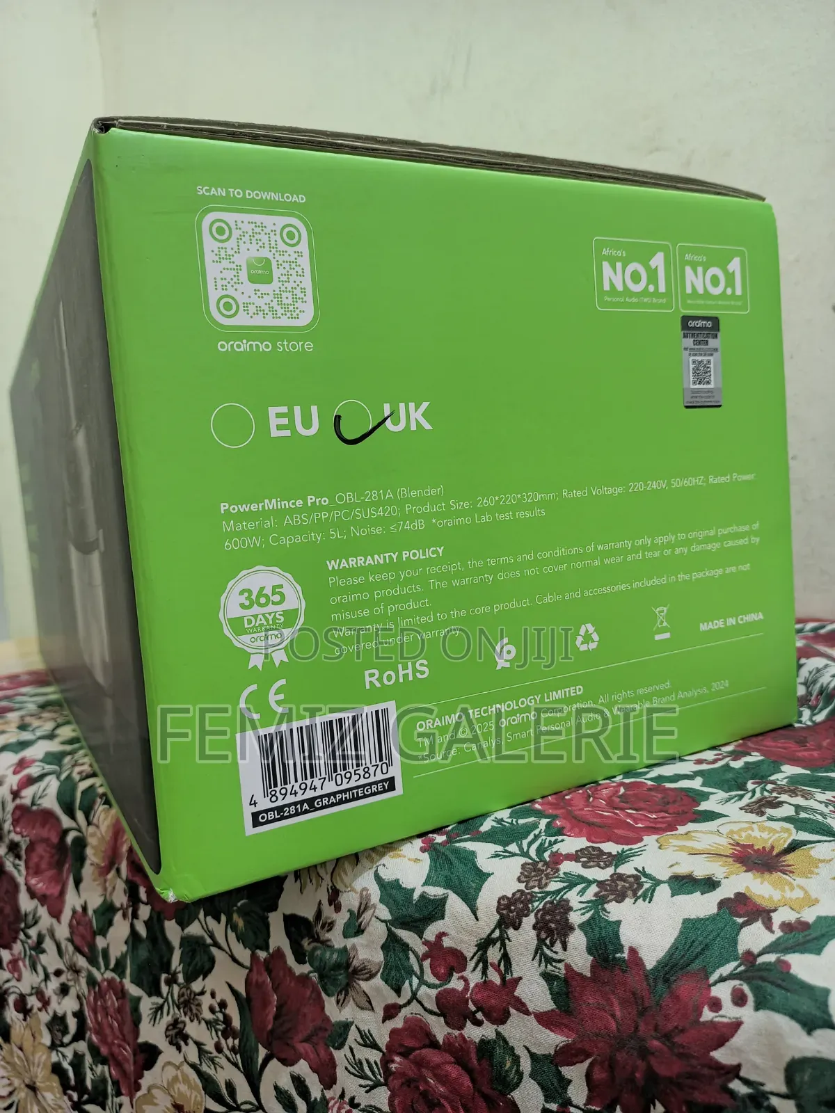 Oraimo Powermince Pro 600w 5l Smart Control Blender