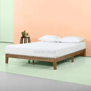 Zinus Queen Size Wood Platform Bed Frame, 60"X80"