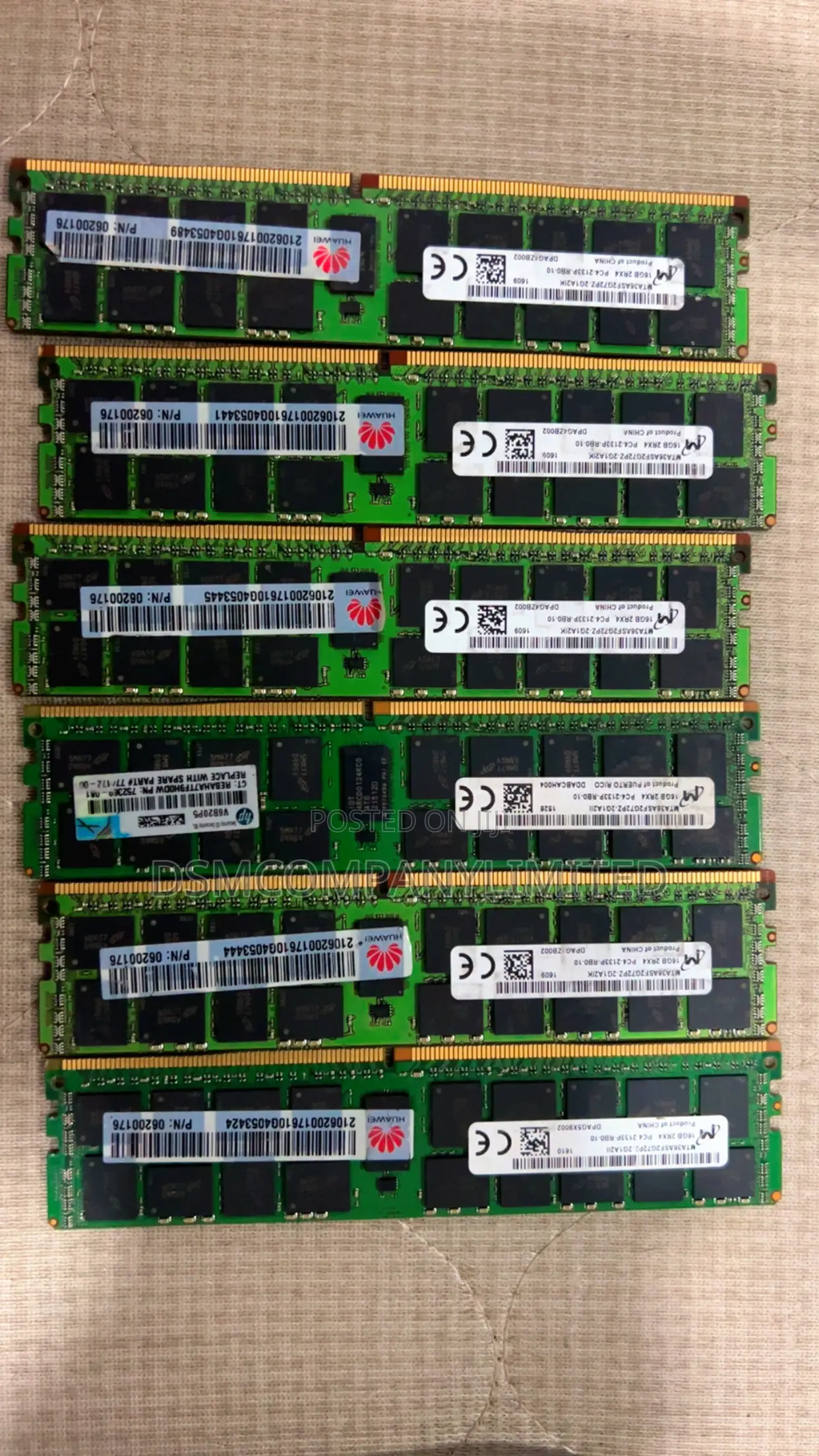 16 Gb 2rx4 PC 2133 Server Ram