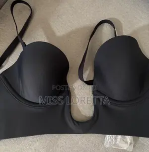 Backless Plunge Bra - Black