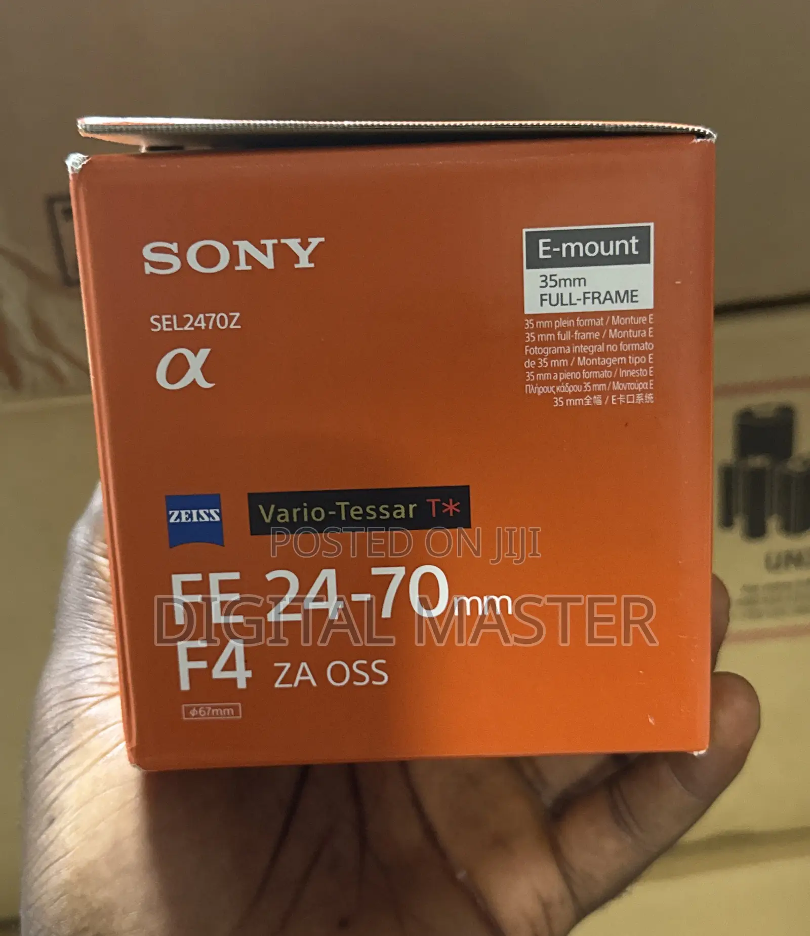 Sony Vario-tessar T* Fe 24-70mm F/4 Za Oss Lens