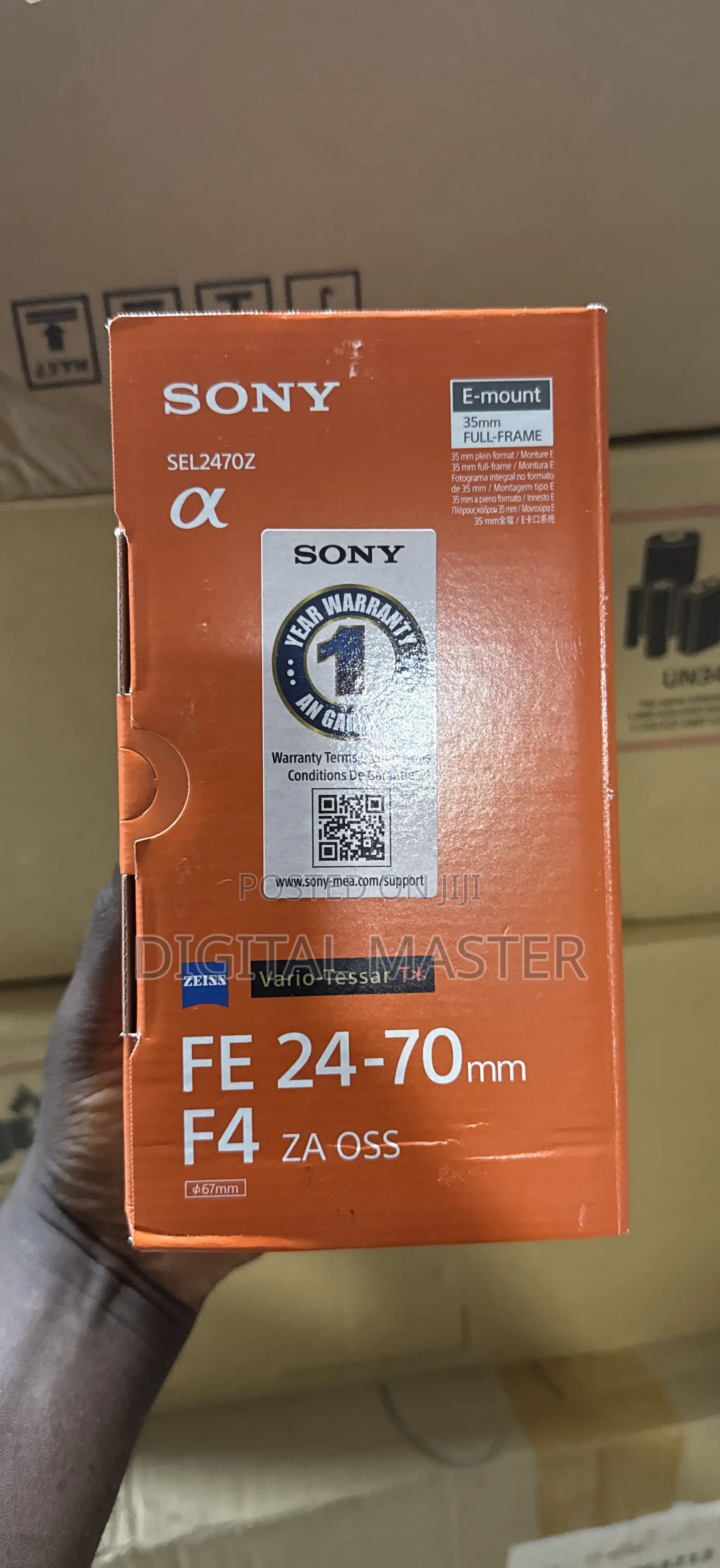 Sony Vario-tessar T* Fe 24-70mm F/4 Za Oss Lens
