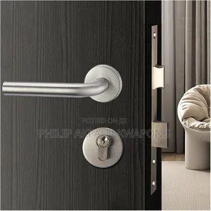 Door Lock 304 Stainless Steel Arc Rosette Style