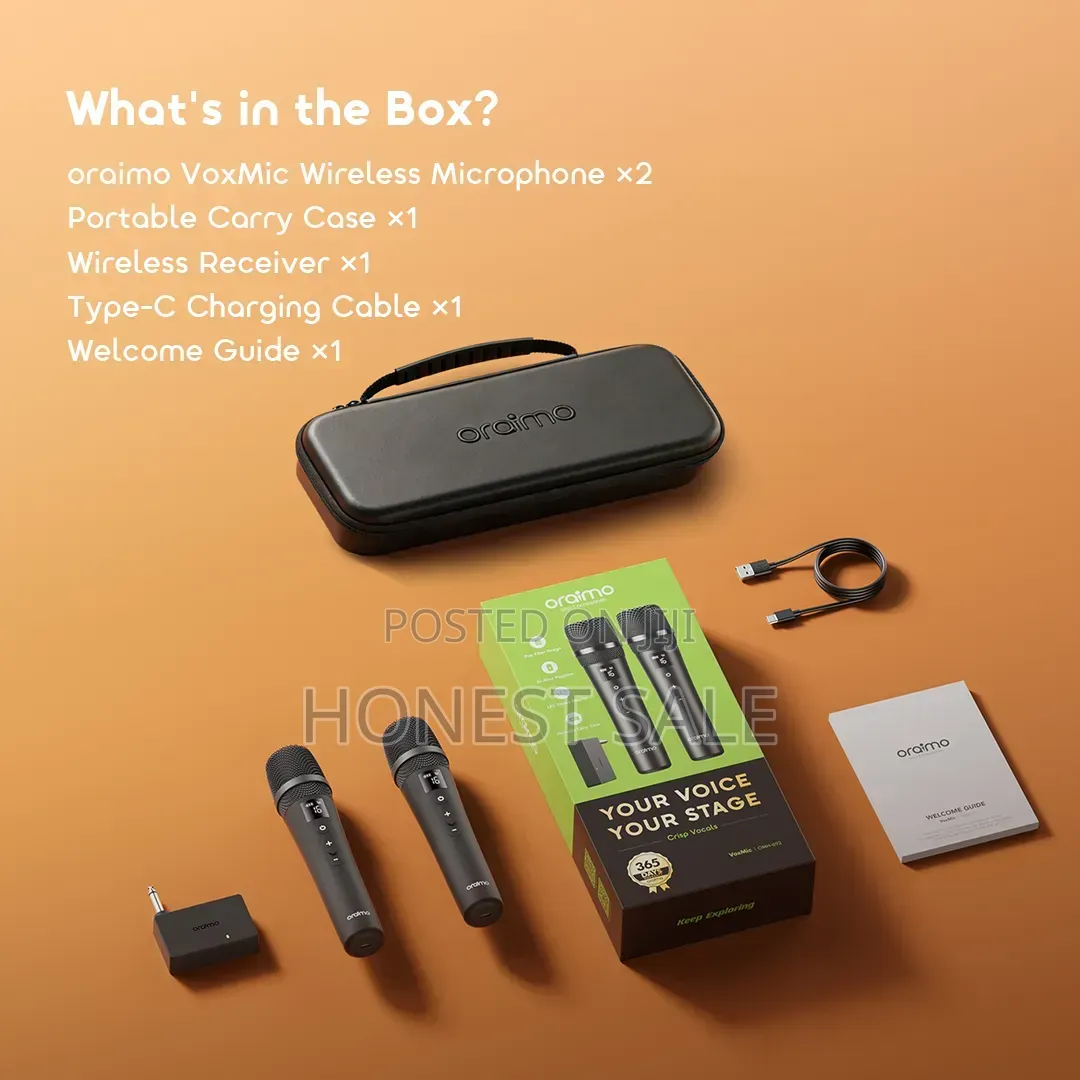 Oraimo Voxmic Portable Long-Lasting Wireless Microphone