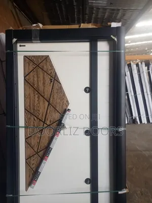 Elegant Heavy Metal Triple Lock Security Door With Accessories