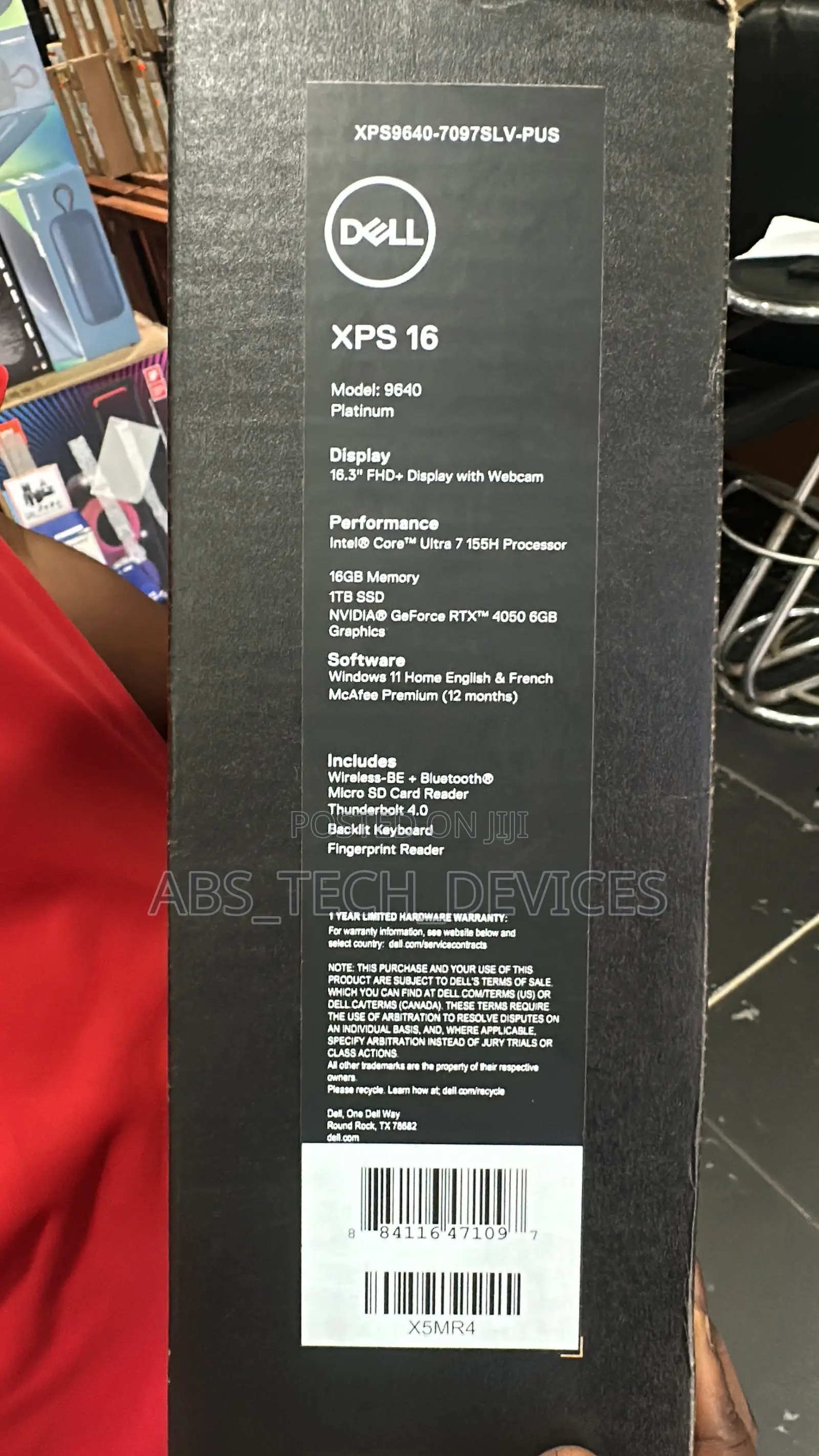 New Laptop Dell XPS 16 9640 16GB Intel Core Ultra 7 SSD 1T