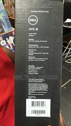 New Laptop Dell XPS 16 9640 16GB Intel Core Ultra 7 SSD 1T
