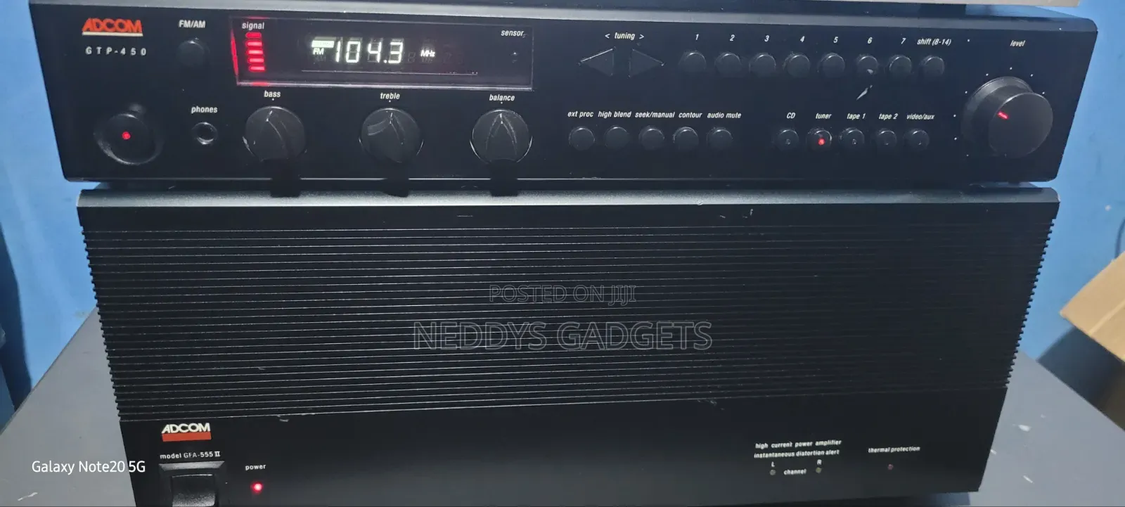Adcom Gfa-5500 Stereo Power Amp ,Gtp 450 Preamp and Cd