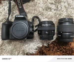 Canon Eos 250d (99% New) With 18-55mm and New 50mm F/1.4 Lens for Sale