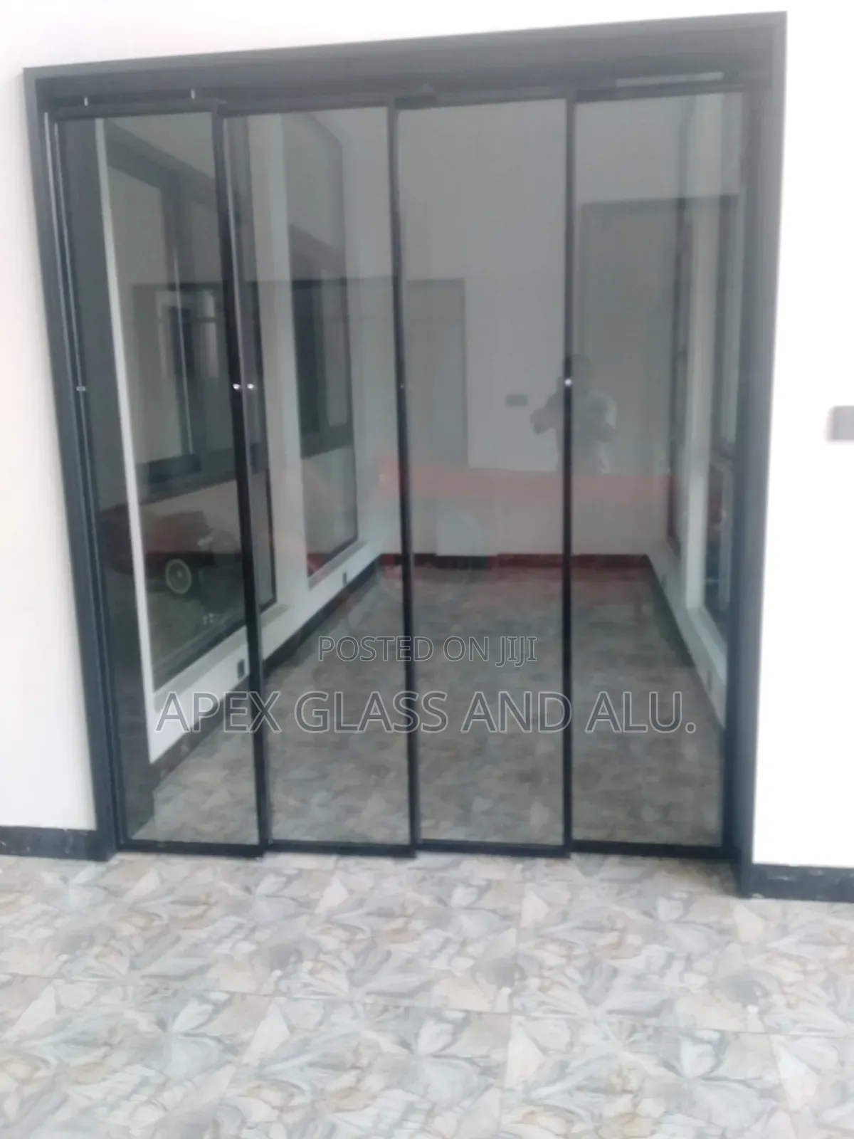 Frameless Manual Sliding Double Door
