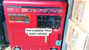 Honda 15kva Diesel Generator 16,500 Watts