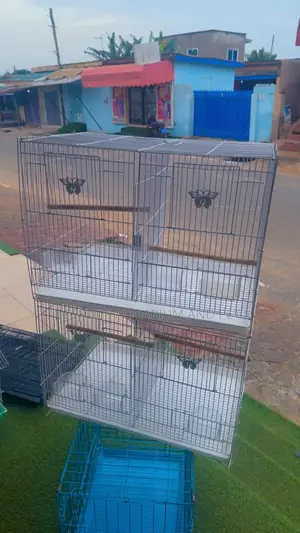2 in 1 Quality White Birdcage
