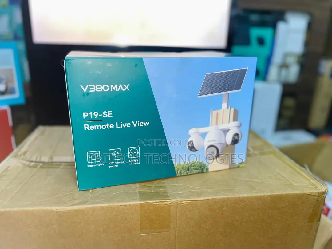 V380 Bp5 Dl Solar Camera 4mp Outdoor Dome Camera 10x Zoom Triple Len.