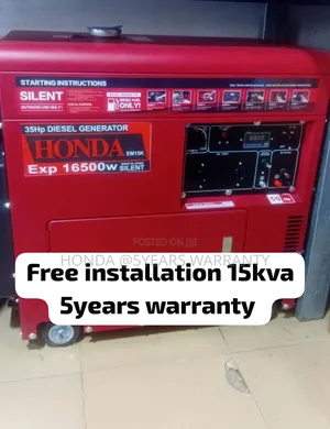 Generator
Honda 15kva Standby Generator for Home Business