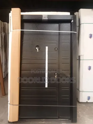 Black Turkish Double Lock Security Door With Accessories