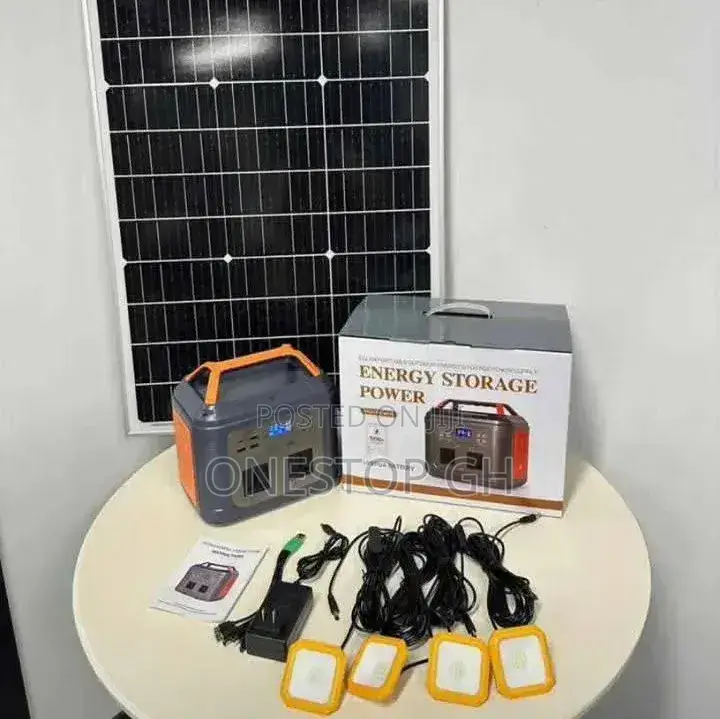 500w Power Station With Solar Panel
