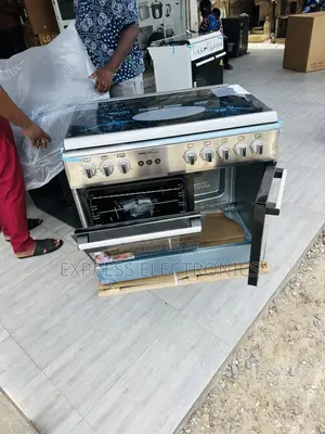 5b 60/90 Gas Cooker Oven Grill Rotisserie Midea Tech Sliver