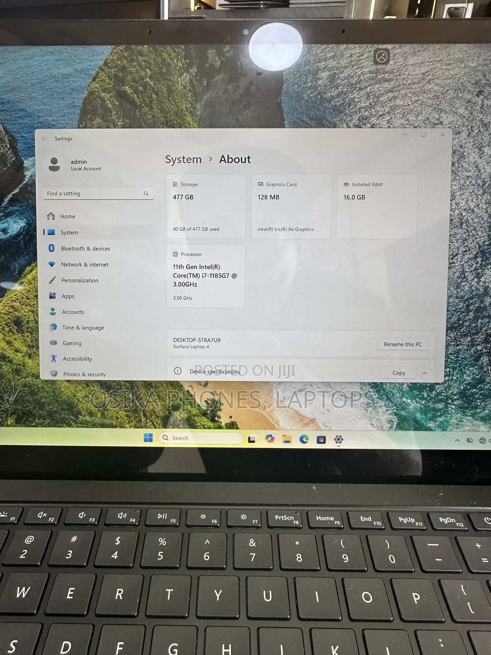 Laptop Microsoft Surface Laptop 4 16GB Intel Core i7 SSD 512GB