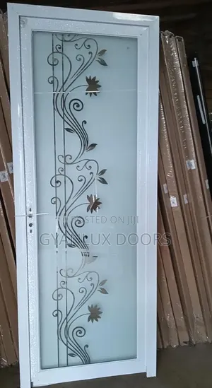 Flower Designs Glass Doors Tempered